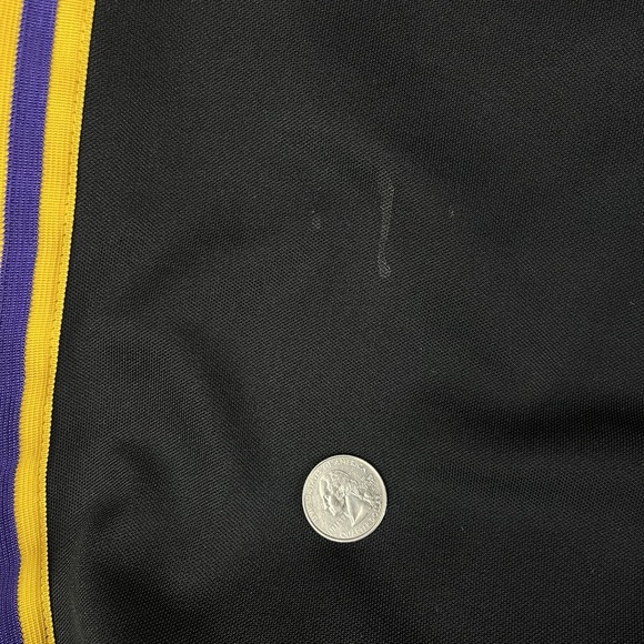 Nike Team Los Angeles Lakers Pants Size L Warm-up 61 Retro Black Ankle Button - Picture 3 of 16